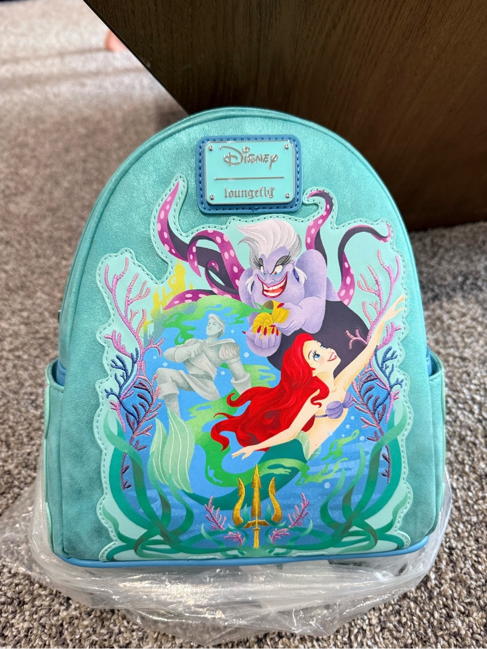 Loungefly Turquoise The Little Mermaid Ariel & Ursula Mini Backpack